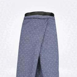 Denim Lungi-Bluish Grey Steel Grey Slate Grey Cotton